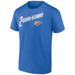 NBA Shai Gilgeous-Alexander Oklahoma City Thunder Full-Court Press Name & Number T-Shirt