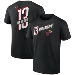 NBA Bam Adebayo Miami Heat Full-Court Press Name & Number T-Shirt