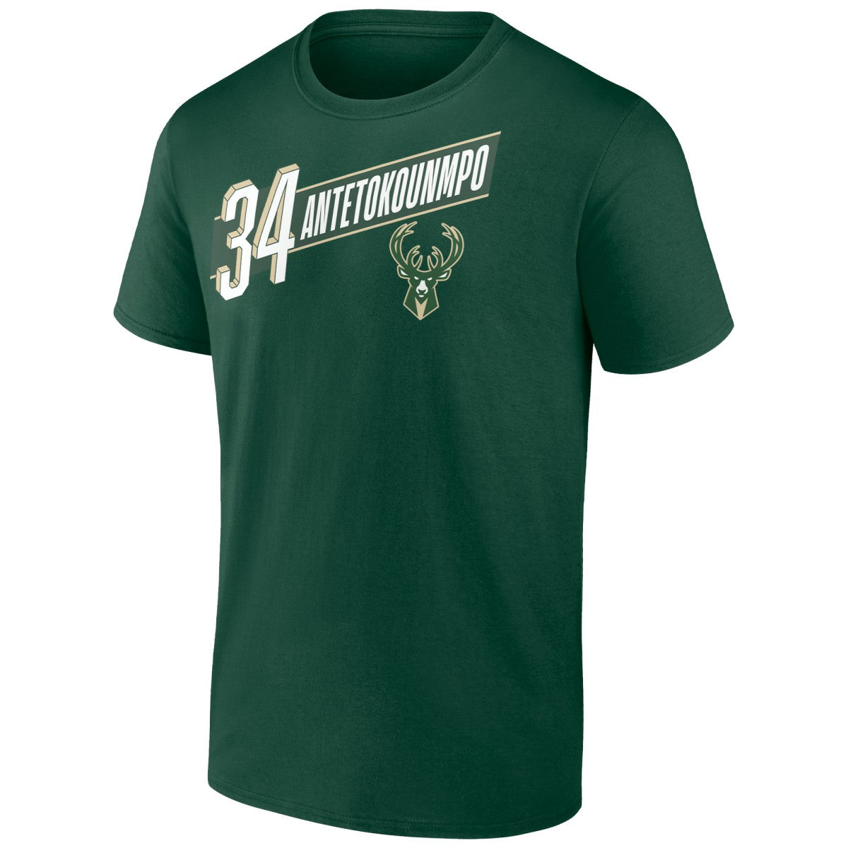 NBA Giannis Antetokounmpo Milwaukee Bucks Full-Court Press Name & Number T-Shirt
