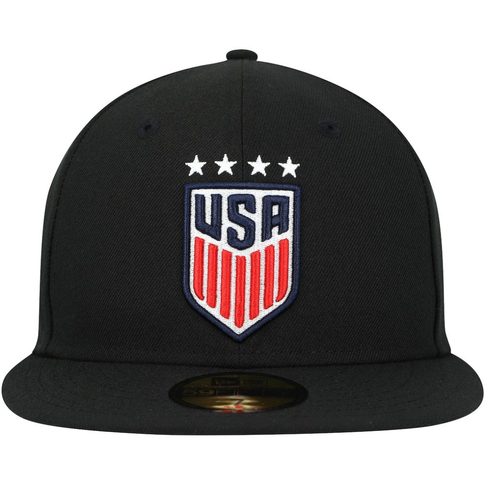 USWNT New Era Team Basic 59FIFTY Fitted Hat - New Era Black
