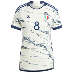 Jorginho Italy National Team Women's 2023 Away Replica Jersey - Adidas White