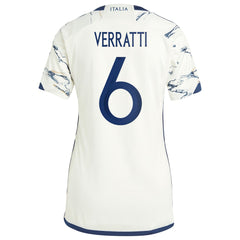 Marco Verratti Italy National Team Women's 2023 Away Replica Jersey - Adidas White