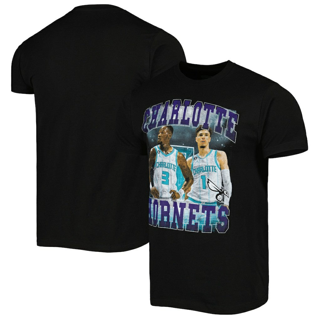NBA LaMelo Ball & Terry Rozier Charlotte Hornets Stadium Essentials Unisex Player Duo T-Shirt