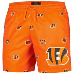 Pro Standard Allover Print Mini Logo Shorts - Cincinnati Bengals