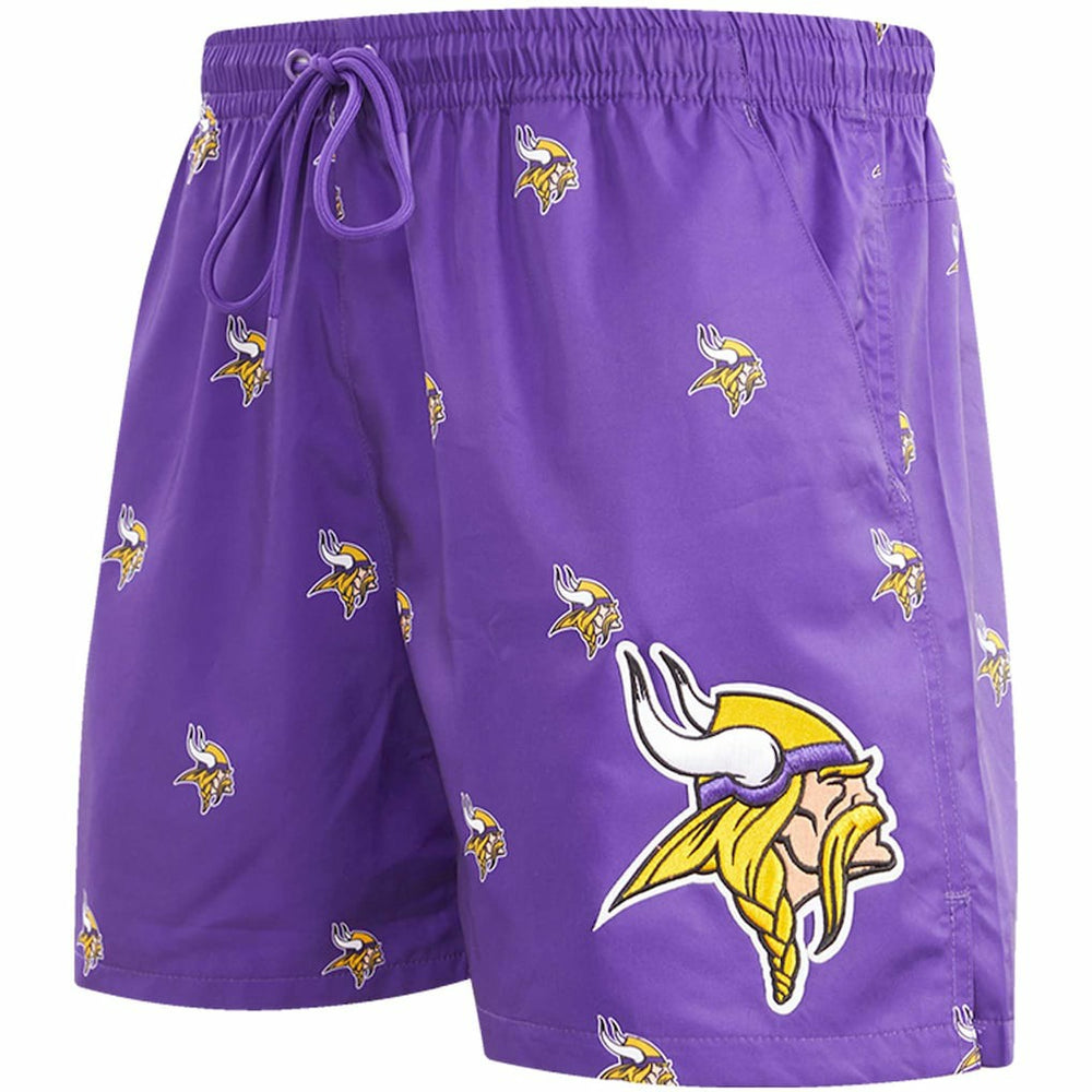 Pro Standard Allover Print Mini Logo Shorts - Minnesota Vikings
