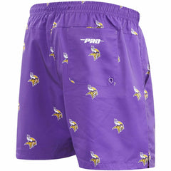 Pro Standard Allover Print Mini Logo Shorts - Minnesota Vikings