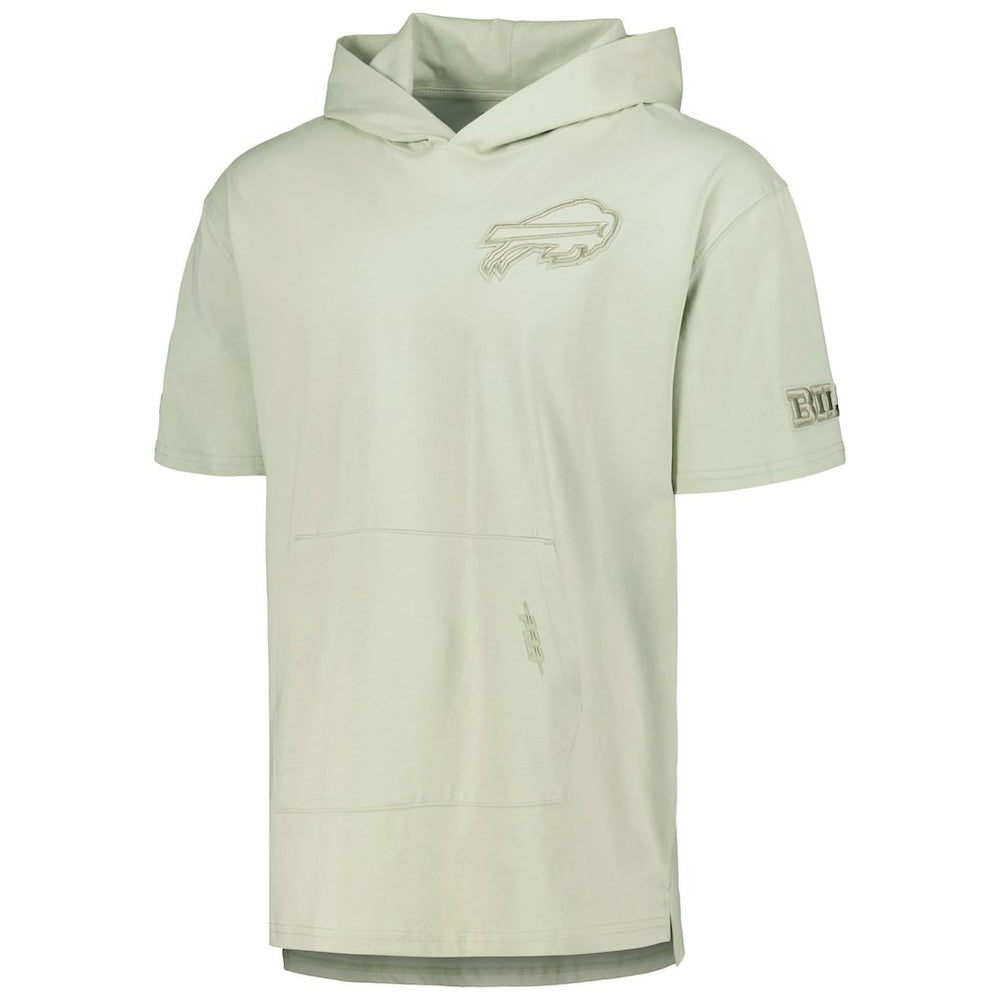 Pro Standard Neutrals Short Sleeve Pullover Hoodie - Buffalo Bills