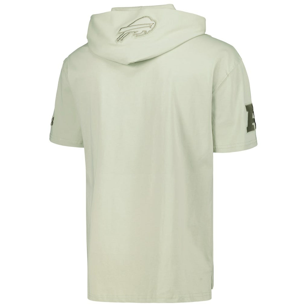 Pro Standard Neutrals Short Sleeve Pullover Hoodie - Buffalo Bills
