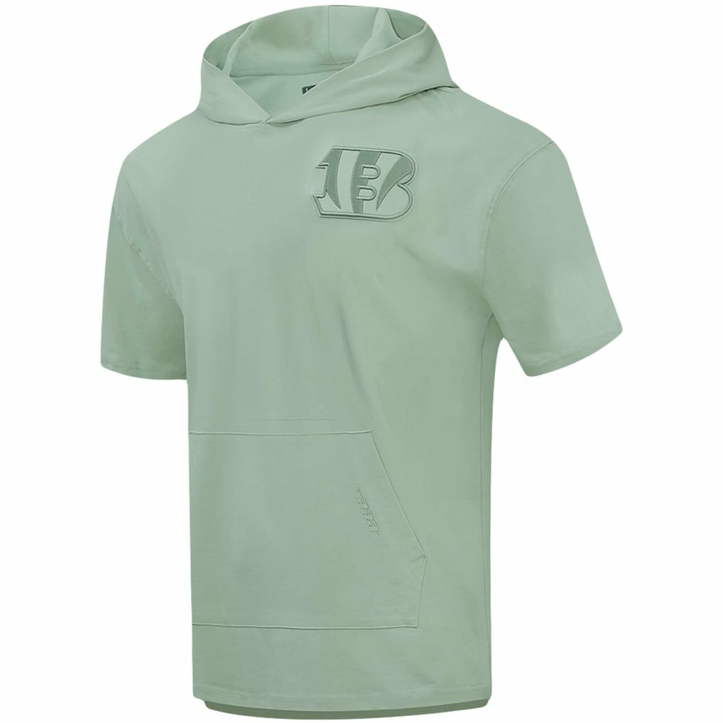 Pro Standard Neutrals Short Sleeve Pullover Hoodie - Cincinnati Bengals