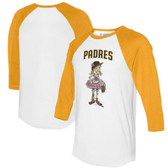 MLB San Diego Padres Tiny Turnip Women's Babes 3/4-Sleeve Raglan T-Shirt