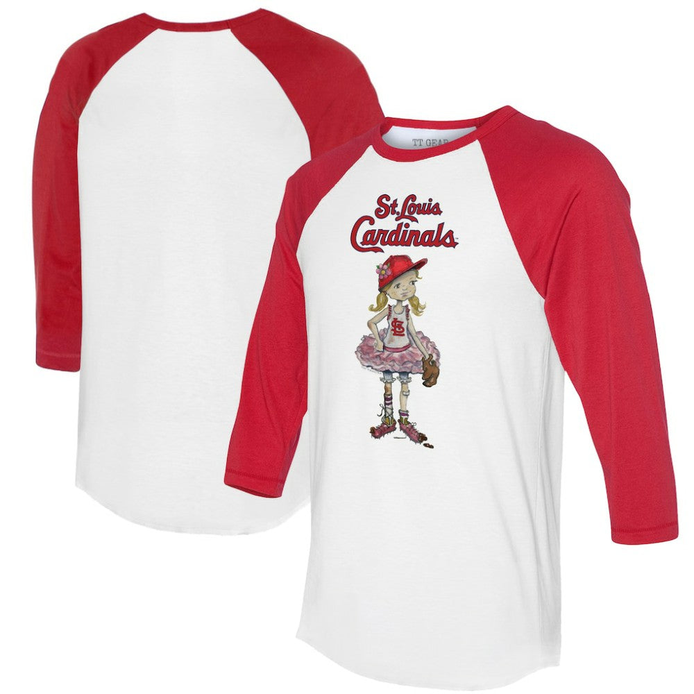 MLB St. Louis Cardinals Tiny Turnip Women's Babes 3/4-Sleeve Raglan T-Shirt