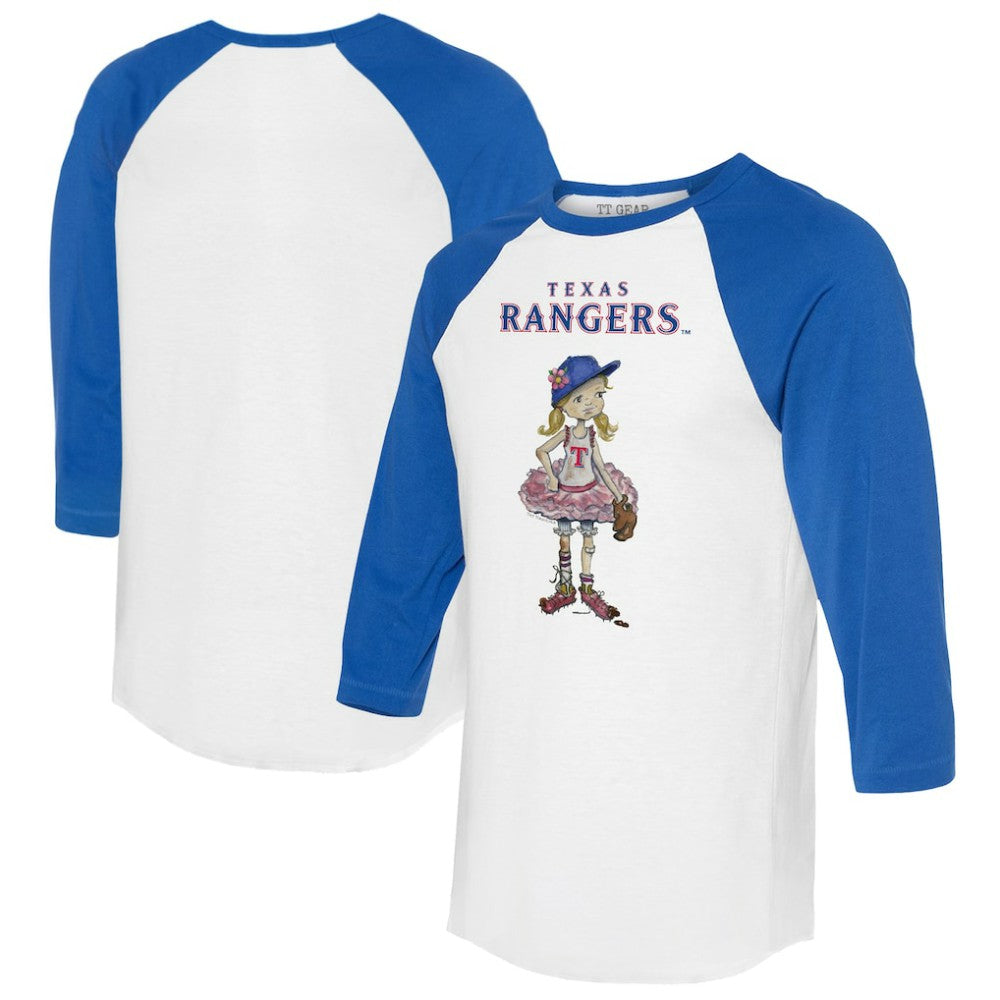 MLB Texas Rangers Tiny Turnip Women's Babes 3/4-Sleeve Raglan T-Shirt