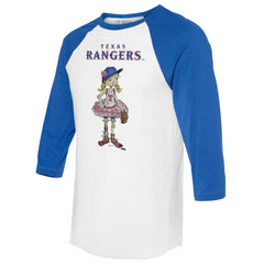 MLB Texas Rangers Tiny Turnip Women's Babes 3/4-Sleeve Raglan T-Shirt