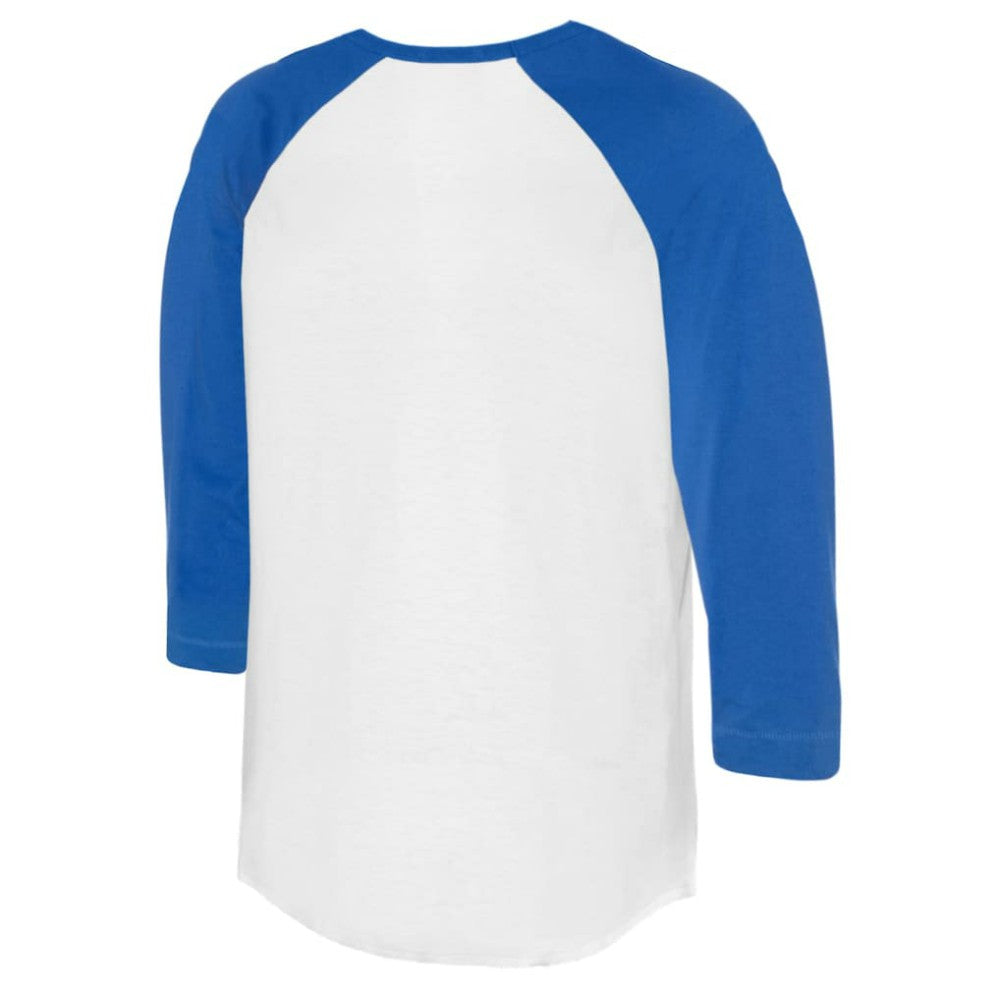 MLB Texas Rangers Tiny Turnip Women's Base Stripe 3/4-Sleeve Raglan T-Shirt
