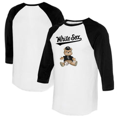 MLB Chicago White Sox Tiny Turnip Women's Teddy Boy 3/4-Sleeve Raglan T-Shirt