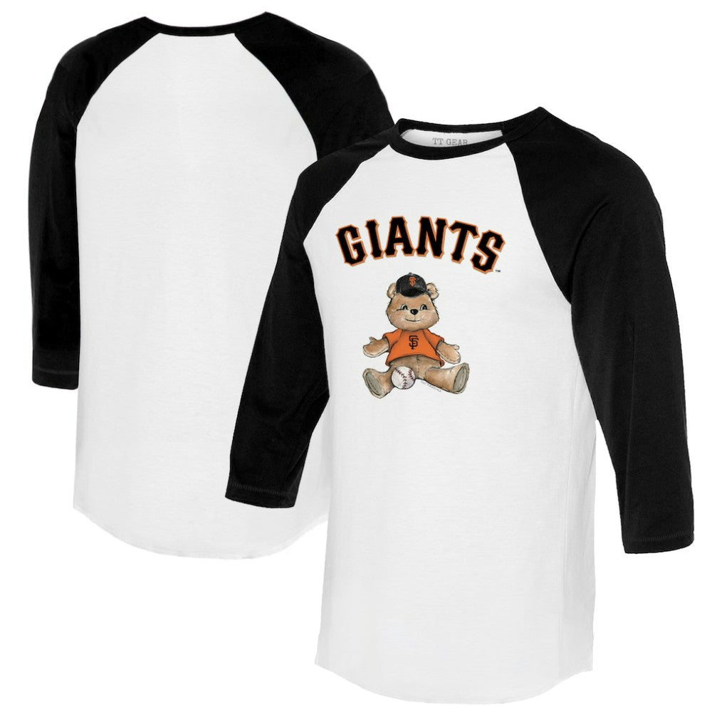 MLB San Francisco Giants Tiny Turnip Women's Teddy Boy 3/4-Sleeve Raglan T-Shirt