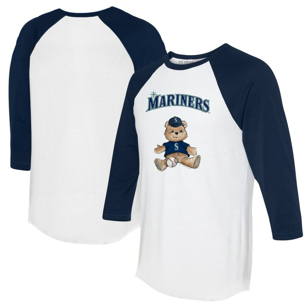 MLB Seattle Mariners Tiny Turnip Women's Teddy Boy 3/4-Sleeve Raglan T-Shirt