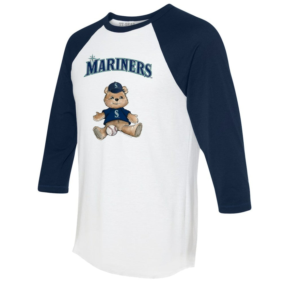 MLB Seattle Mariners Tiny Turnip Women's Teddy Boy 3/4-Sleeve Raglan T-Shirt