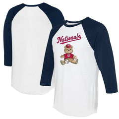 MLB Washington Nationals Tiny Turnip Women's Teddy Boy 3/4-Sleeve Raglan T-Shirt
