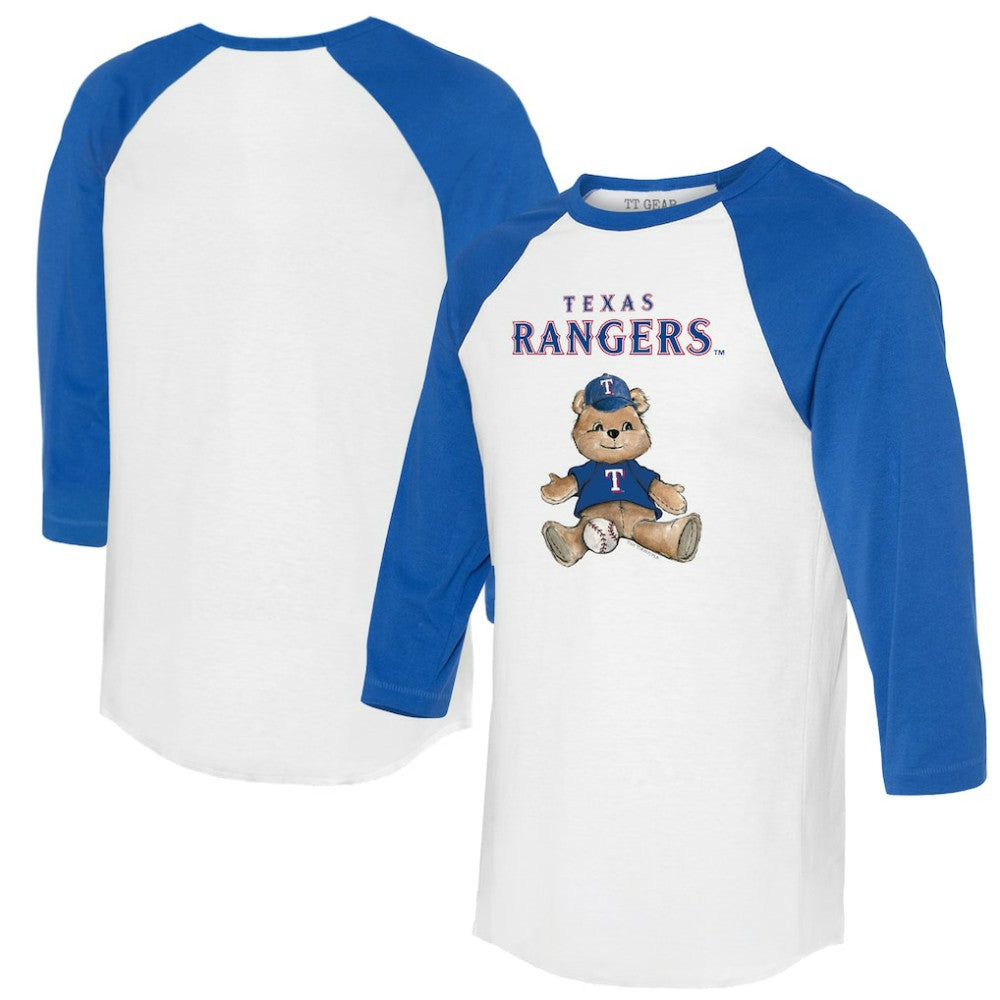MLB Texas Rangers Tiny Turnip Women's Teddy Boy 3/4-Sleeve Raglan T-Shirt