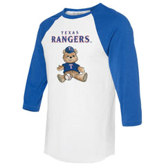 MLB Texas Rangers Tiny Turnip Women's Teddy Boy 3/4-Sleeve Raglan T-Shirt
