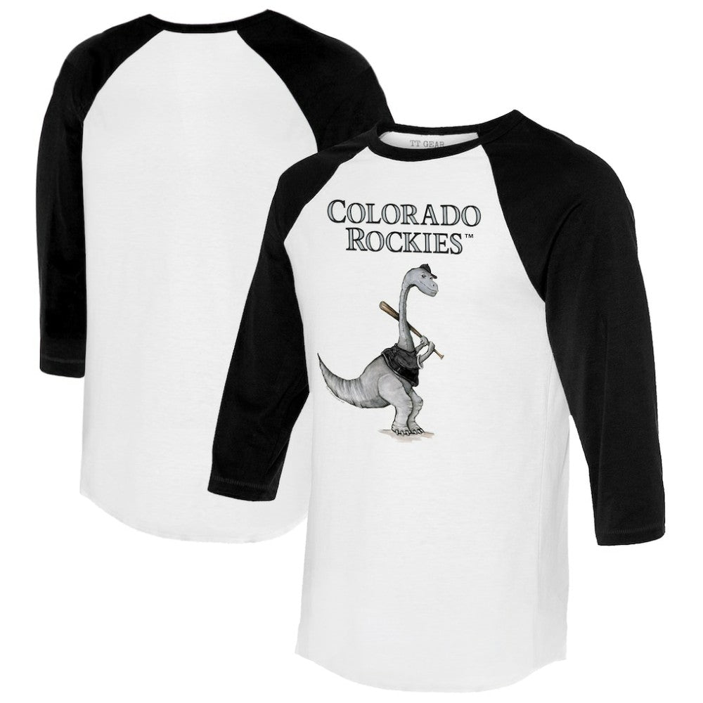 MLB Colorado Rockies Tiny Turnip Women's Bronto 3/4-Sleeve Raglan T-Shirt