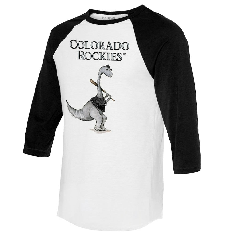 MLB Colorado Rockies Tiny Turnip Women's Bronto 3/4-Sleeve Raglan T-Shirt