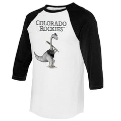 MLB Colorado Rockies Tiny Turnip Women's Bronto 3/4-Sleeve Raglan T-Shirt