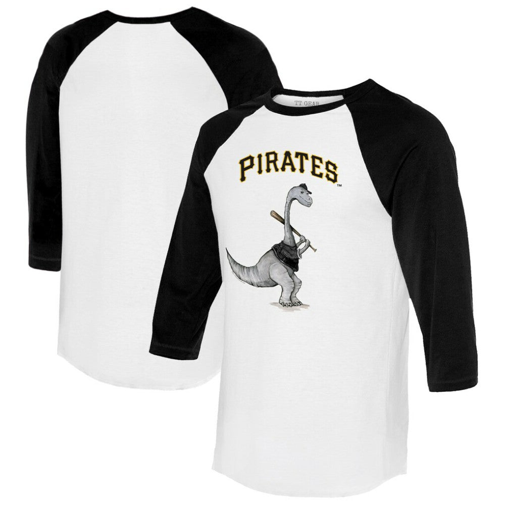 MLB Pittsburgh Pirates Tiny Turnip Women's Bronto 3/4-Sleeve Raglan T-Shirt