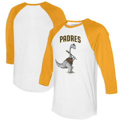 MLB San Diego Padres Tiny Turnip Women's Bronto 3/4-Sleeve Raglan T-Shirt