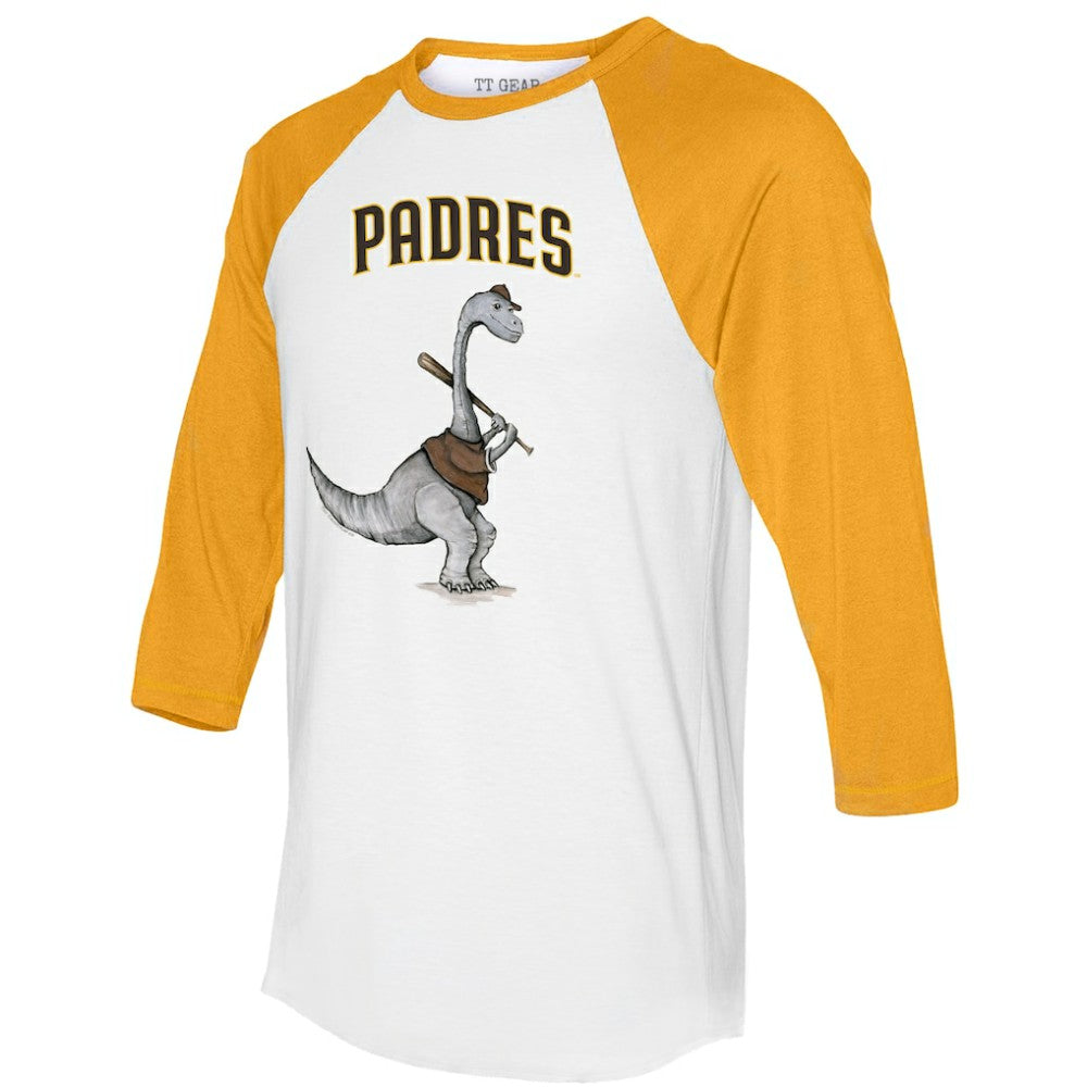 MLB San Diego Padres Tiny Turnip Women's Bronto 3/4-Sleeve Raglan T-Shirt