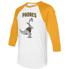 MLB San Diego Padres Tiny Turnip Women's Bronto 3/4-Sleeve Raglan T-Shirt