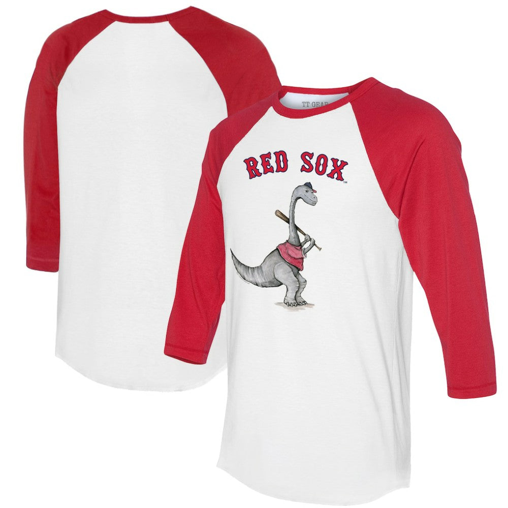 MLB Boston Red Sox Tiny Turnip Women's Bronto 3/4-Sleeve Raglan T-Shirt