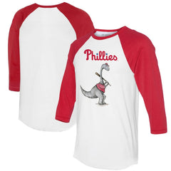 MLB Philadelphia Phillies Tiny Turnip Women's Bronto 3/4-Sleeve Raglan T-Shirt