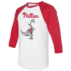 MLB Philadelphia Phillies Tiny Turnip Women's Bronto 3/4-Sleeve Raglan T-Shirt