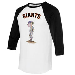 MLB San Francisco Giants Tiny Turnip Women's Bubbles 3/4-Sleeve Raglan T-Shirt