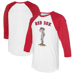 MLB Boston Red Sox Tiny Turnip Women's Bubbles 3/4-Sleeve Raglan T-Shirt