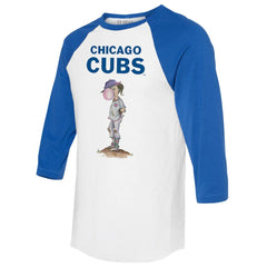 MLB Chicago Cubs Tiny Turnip Women's Bubbles 3/4-Sleeve Raglan T-Shirt