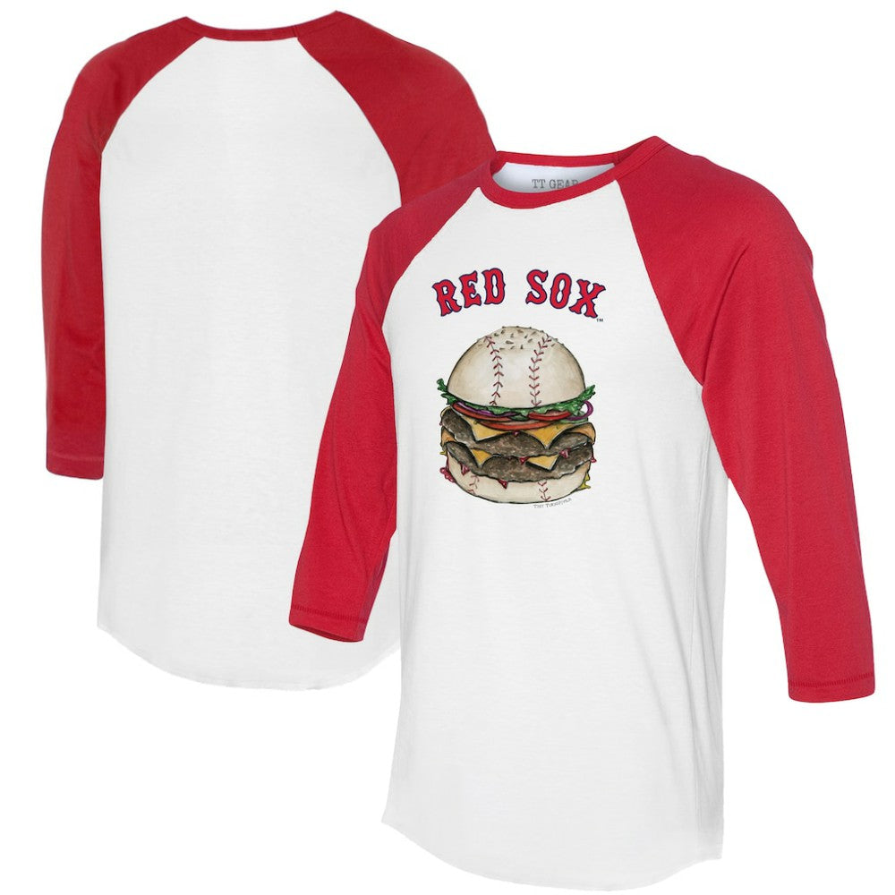 MLB Boston Red Sox Tiny Turnip Women's Burger 3/4-Sleeve Raglan T-Shirt