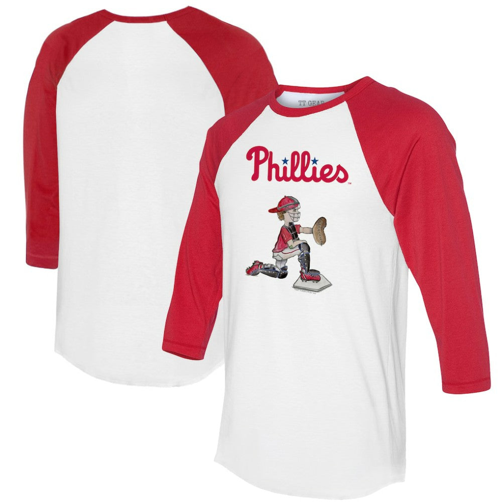 MLB Philadelphia Phillies Tiny Turnip Women's Caleb 3/4-Sleeve Raglan T-Shirt