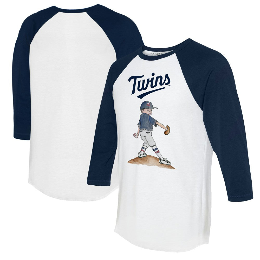 MLB Minnesota Twins Tiny Turnip Women's Clemente 3/4-Sleeve Raglan T-Shirt