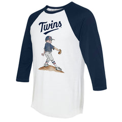 MLB Minnesota Twins Tiny Turnip Women's Clemente 3/4-Sleeve Raglan T-Shirt