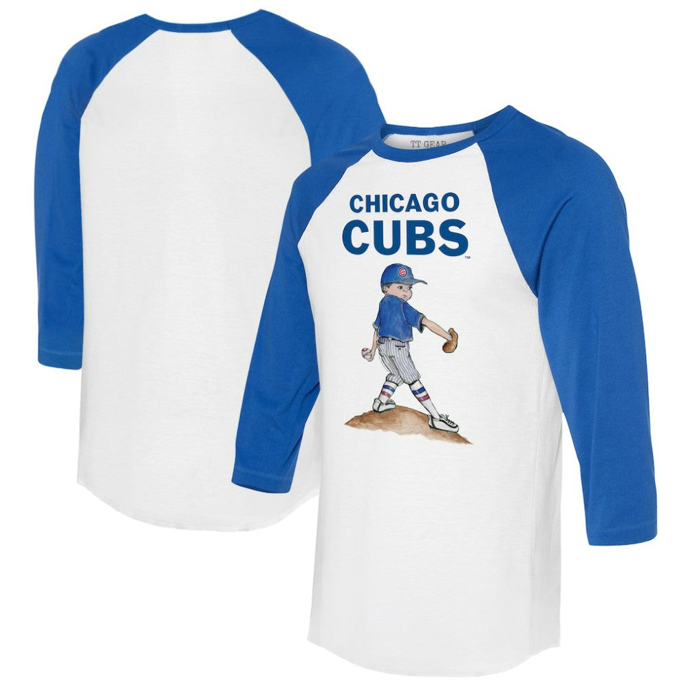 MLB Chicago Cubs Tiny Turnip Women's Clemente 3/4-Sleeve Raglan T-Shirt