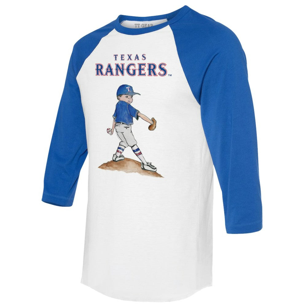 MLB Texas Rangers Tiny Turnip Women's Clemente 3/4-Sleeve Raglan T-Shirt
