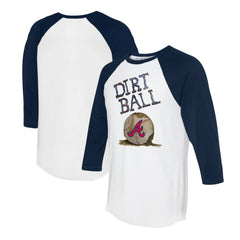 MLB Atlanta Braves Tiny Turnip Women's Dirt Ball 3/4-Sleeve Raglan T-Shirt