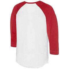 MLB Philadelphia Phillies Tiny Turnip Women's Heart Banner 3/4-Sleeve Raglan T-Shirt