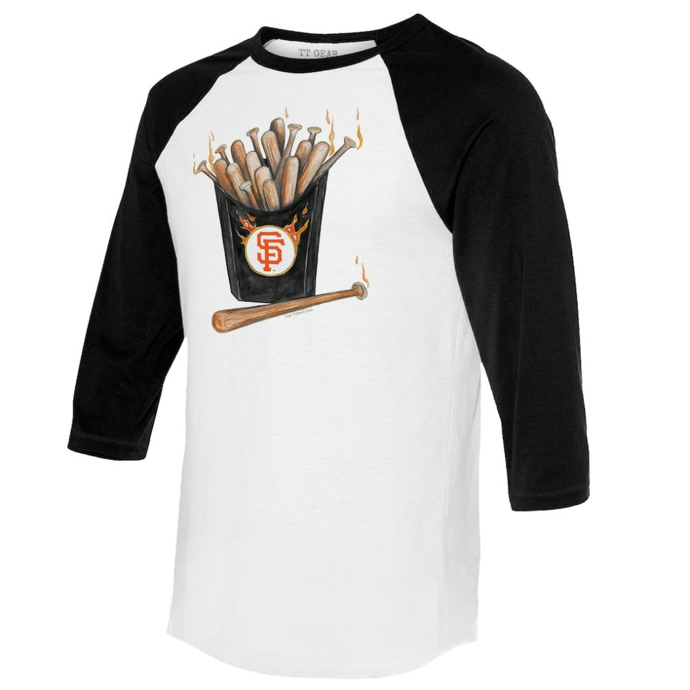 MLB San Francisco Giants Tiny Turnip Women's Hot Bats 3/4-Sleeve Raglan T-Shirt