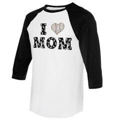 MLB Chicago White Sox Tiny Turnip Women's I Love Mom 3/4-Sleeve Raglan T-Shirt