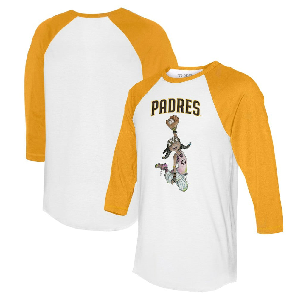 MLB San Diego Padres Tiny Turnip Women's Jada 3/4-Sleeve Raglan T-Shirt