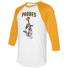 MLB San Diego Padres Tiny Turnip Women's Jada 3/4-Sleeve Raglan T-Shirt